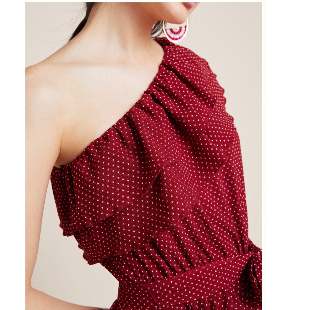 Anthropologie Rita Ruffled One Shoulder Top - Picture 3 of 8